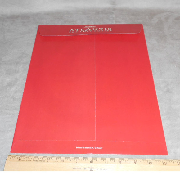 Atlantis Lost Empire 2002 Envelope Only Disney Commemorative Lithograph - Picture 3 of 3